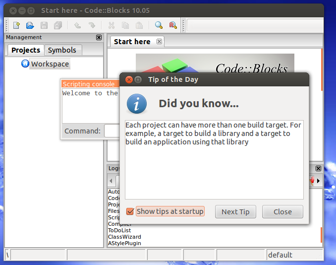 Code Block first time