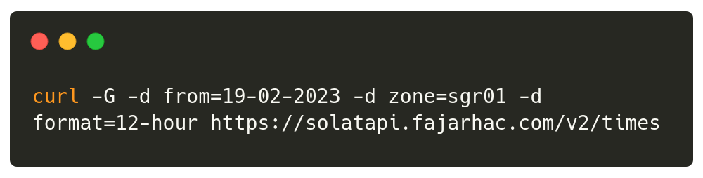 example curl to get solat time