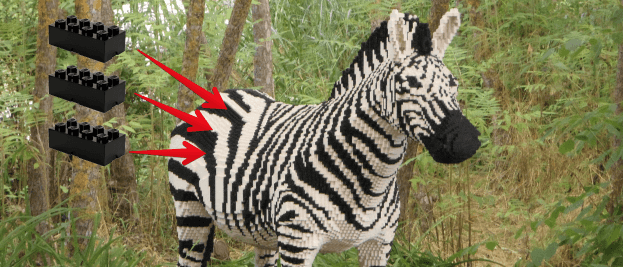 lego zebra